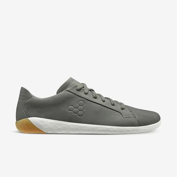 Grey Men's Vivobarefoot Geo Court II Casual Shoes | Philippines 0092FDNM